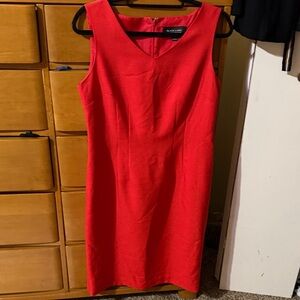 Evan Picone Bold Red Midi Dress
